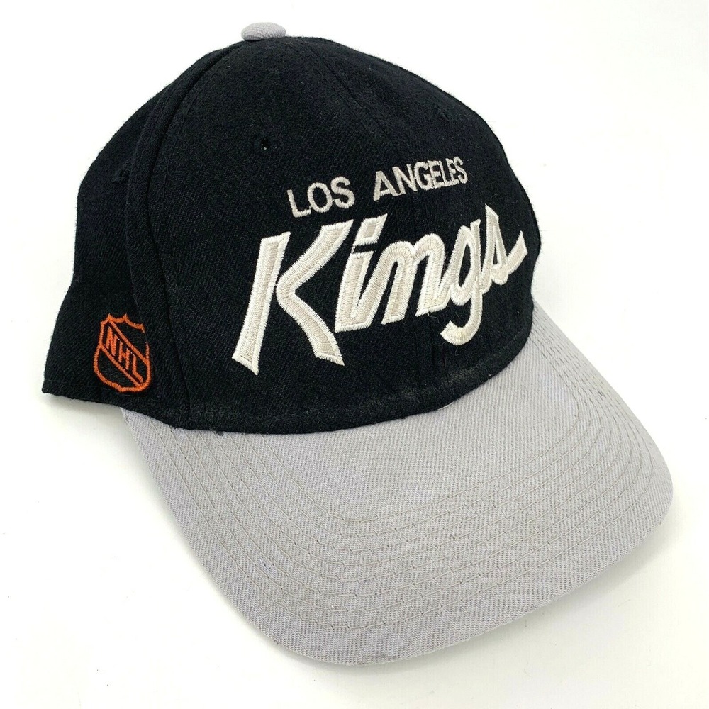 Vintage Los Angeles Kings Script‎ Sports Specialties Hat sz 6 7/8 nwa wool NHL